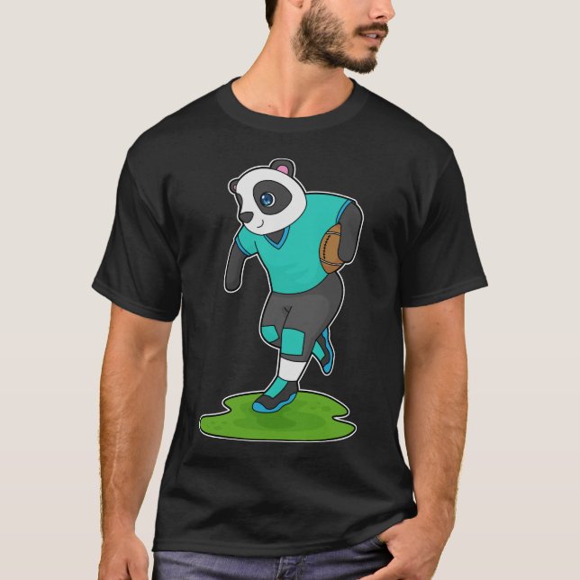 T-shirt Football joueur de panda (Devant)