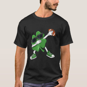 T-shirt Football Jour de la Saint Patrick Leprechaun Shamr