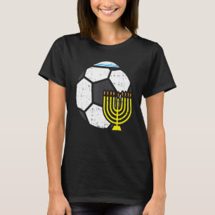 T-shirt Football Juif Menorah Hanoukka Chanukah Sp