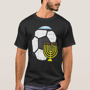T-shirt Football Juif Menorah Hanoukka Chanukah Sp
