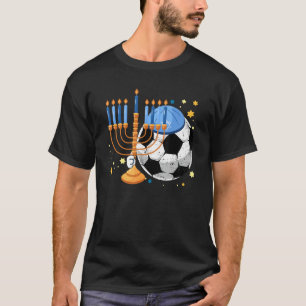 T-shirt Football Juif Menorah Hanoukka Chanukah Sport