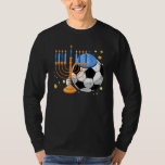 T-shirt Football Juif Menorah Hanoukka Chanukah Sport<br><div class="desc">Football Juif Menorah Hanoukka Chanukah Sport</div>
