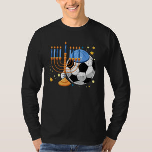 T-shirt Football Juif Menorah Hanoukka Chanukah Sport