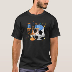 T-shirt Football Juif Menorah Hanoukka Chanukah Sport