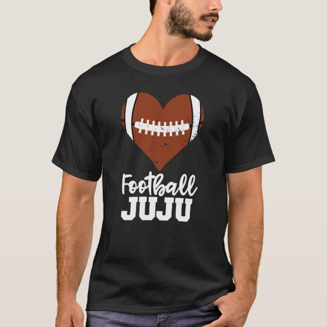 T-shirt Football Juju Football Heart Grandma Juju (Devant)