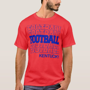 T-shirt Football Kentucky en lettres empilées modernes
