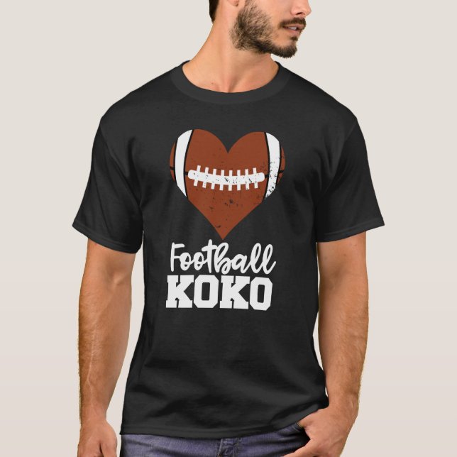 T-shirt Football Koko Football Heart Grandma Koko (Devant)