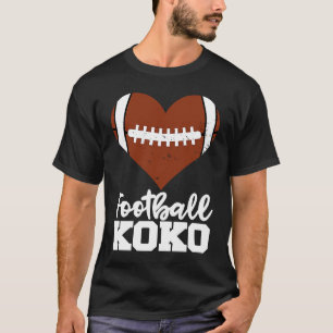 T-shirt Football Koko Football Heart Grandma Koko