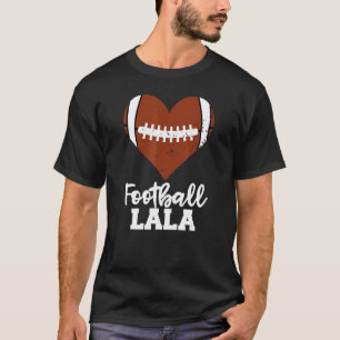 T-shirt Football LaLa Football Heart Grandma La La