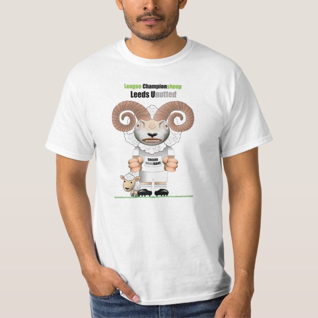 T-shirt Football Leeds Unutted Funny (Devant)