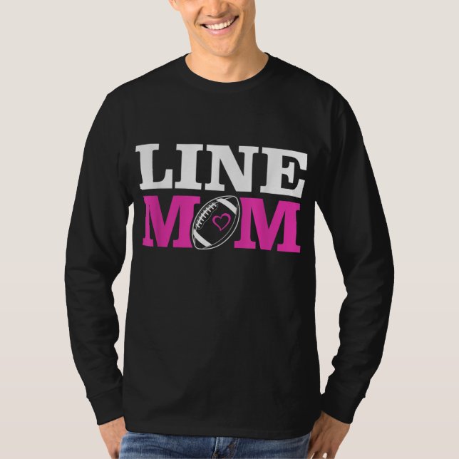 T-shirt Football Lineman Maman Line Maman (Devant)