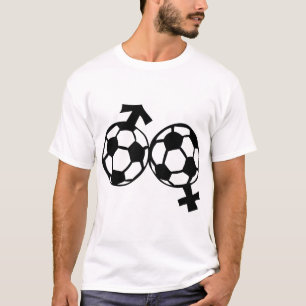 T-shirt football love symbol homme femme ballon