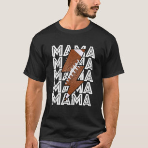 T-shirt Football Mama Fier Maman Sport Fête des Mères Rétr