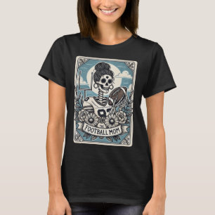 T-shirt Football Maman Carte Tarot Skeleton Football Mama