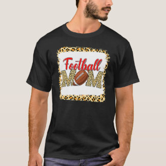 T-shirt Football Maman Leopard Sport Ball Maman Fête des M