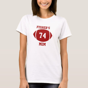 T-shirt Football Maman Rouge