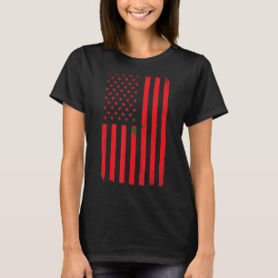 T-shirt Football Maroc Drapeau Marocain Soccer Sports