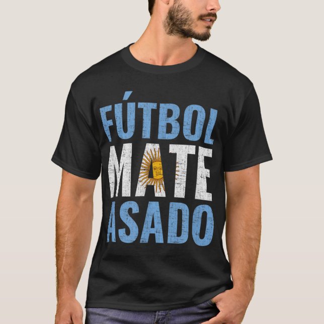 T-shirt Football Mate Asado Argentine (Devant)