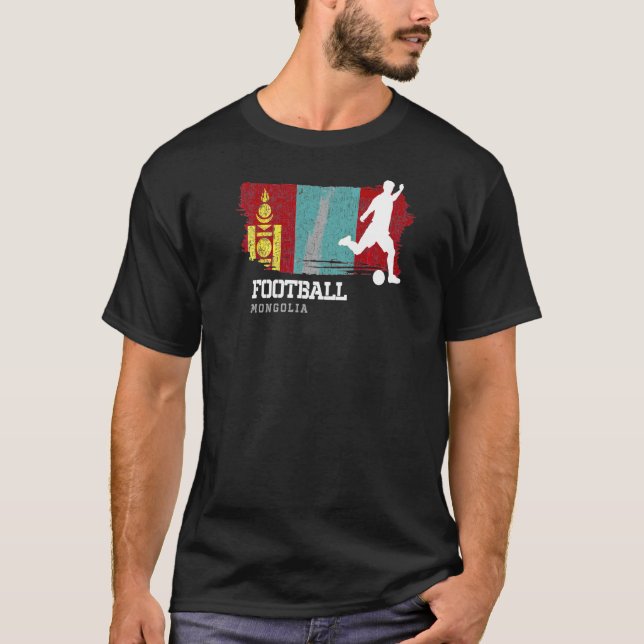 T-shirt Football Mongolie Drapeau Football Team Football J (Devant)