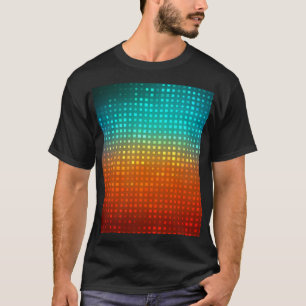 T-shirt football multicolore Abstrait, lumières artistique