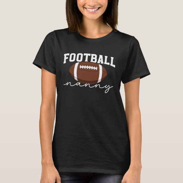 T-shirt Football Nanny Grandma Nanny of A Football Player  (Devant)