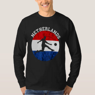 T-shirt Football Néerlandais Vintage Pays-Bas Fierté Néerl
