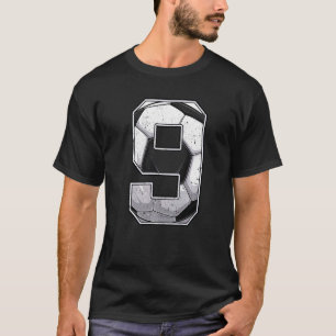T-shirt Football Neuvième 9e Anniversaire Garçon Neuf 9 An