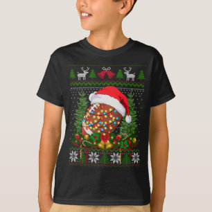 T-shirt Football Noël Douille moche Cadeaux de famille Spo