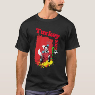 T-shirt Football Objectif Célébration Turquie Drapeau 2025