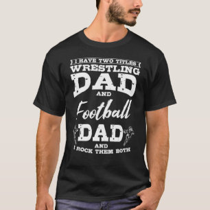 T-shirt Football Papa Lutte Sport Lutte Joueur Lutte Fathe
