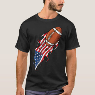 T-shirt Football Patriotique 4 Juillet