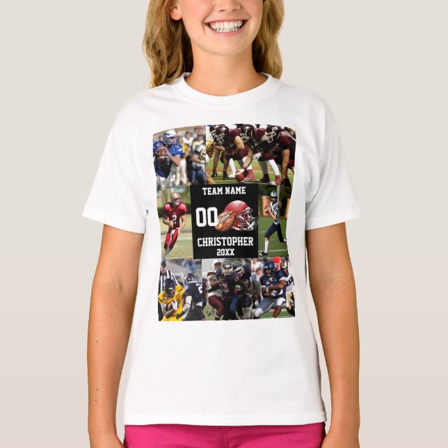 T-shirt Football personnalisé Photo Collage Sports (Devant)