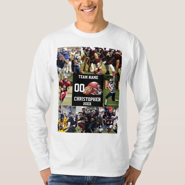 T-shirt Football personnalisé Photo Collage Sports (Devant)