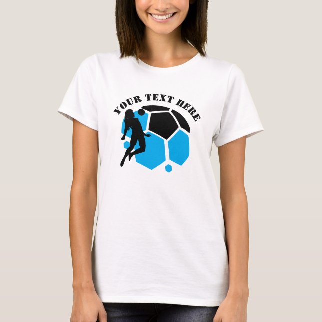 T-shirt Football Player Girl, Birthday Gift, Team        (Devant)