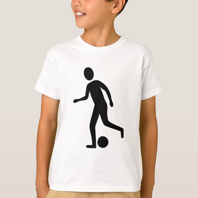 T-shirt Football Player - Noir (Devant)