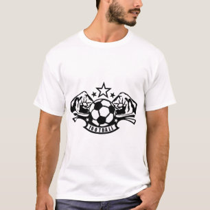 T-shirt football poing serre fermer power logo cogne