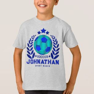 T-shirt Football pour enfants avec nom personnalisé   Cade