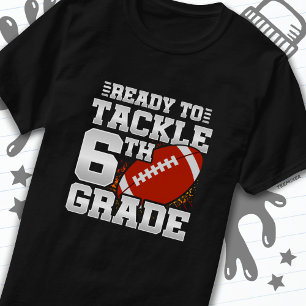 T-shirt Football Premier jour 6e année Retour à l'école