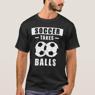 T-shirt Football prend des balles - Drôle