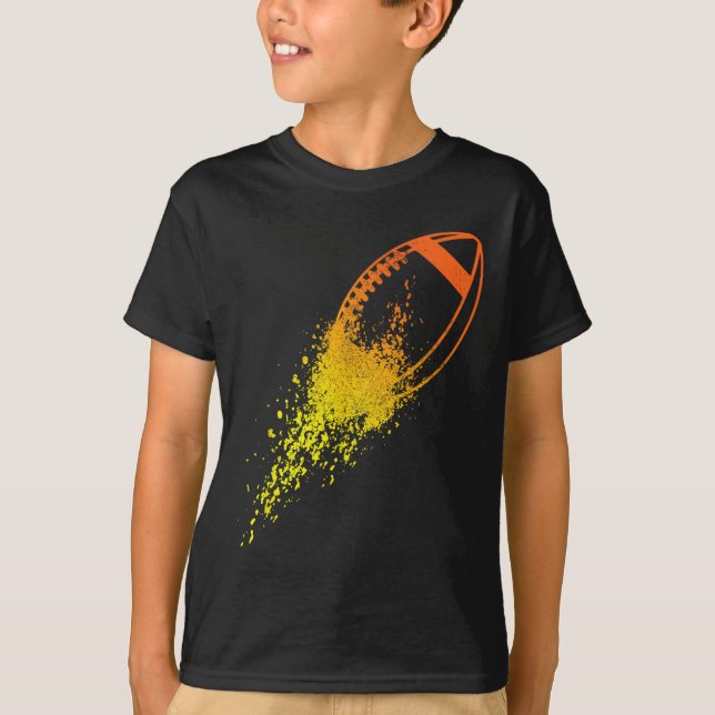 T-shirt Football Quarterback Lineman Vintage Football Play (Devant)