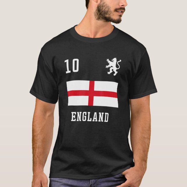 T-shirt Football Retro England (Devant)