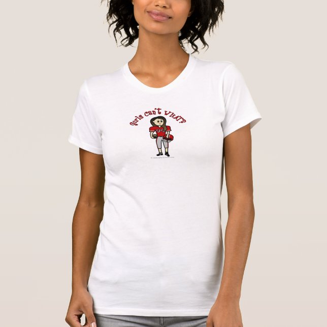T-shirt Football Rouge léger (Devant)