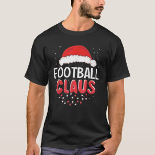 T-shirt Football Santa Claus Costume de correspondance Noë