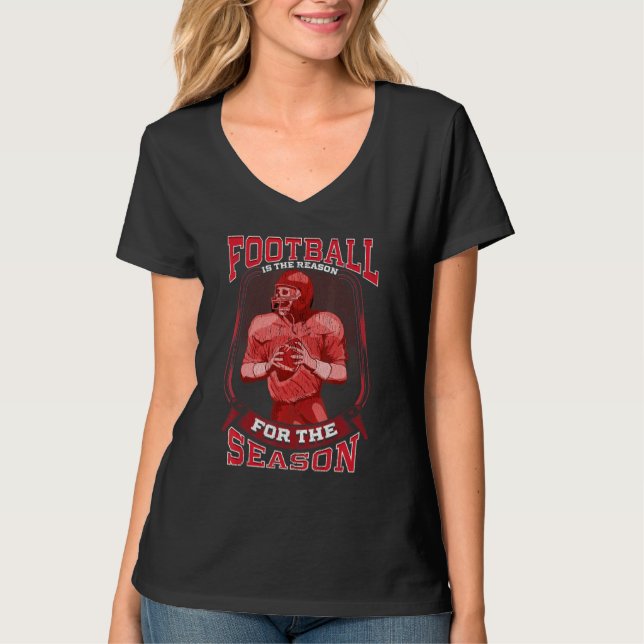 T-shirt Football Season Fan Player   Quote Retro (Devant)