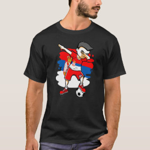 T-shirt Football Serbian Dabbing Soccer Boy Serbia Jersey