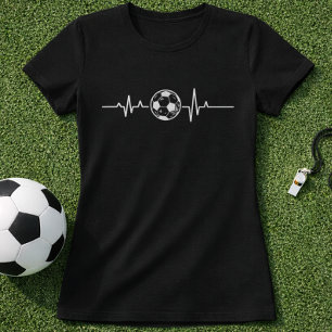 T-shirt Football simple ; Graphisme du pouls du football