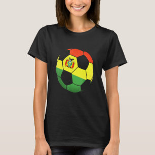 T-shirt Football Soccer Bolivie Couleurs nationales