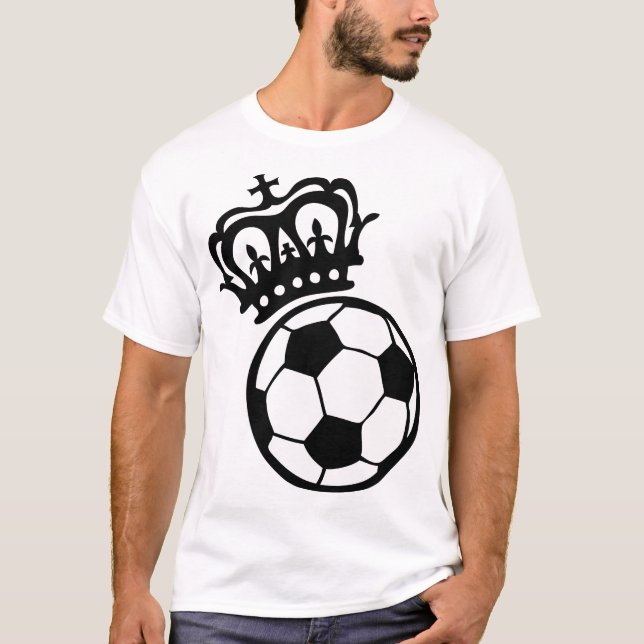 T-shirt football soccer couronne crown sport krone corona  (Devant)