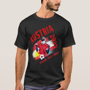 T-shirt Football Soccer Objectif Célébration Autriche Drap