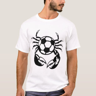 T-shirt football soccer pince homard crustace logo